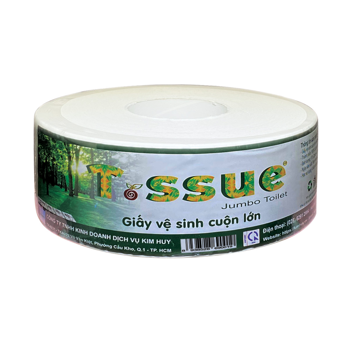 Giấy vệ sinh cuộn lớn T.ssue 900g (10 cuộn)