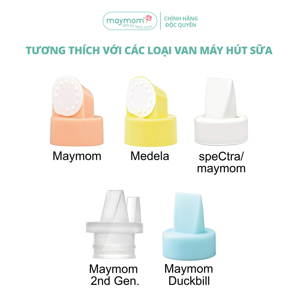 Cổ Nối Phễu Maymom Myfit Loại Cổ Rộng, Tương Thích Phễu Hút Sữa Spectra, Pumpin, Lacteck, Mini Pum, Pumpa, Silicon