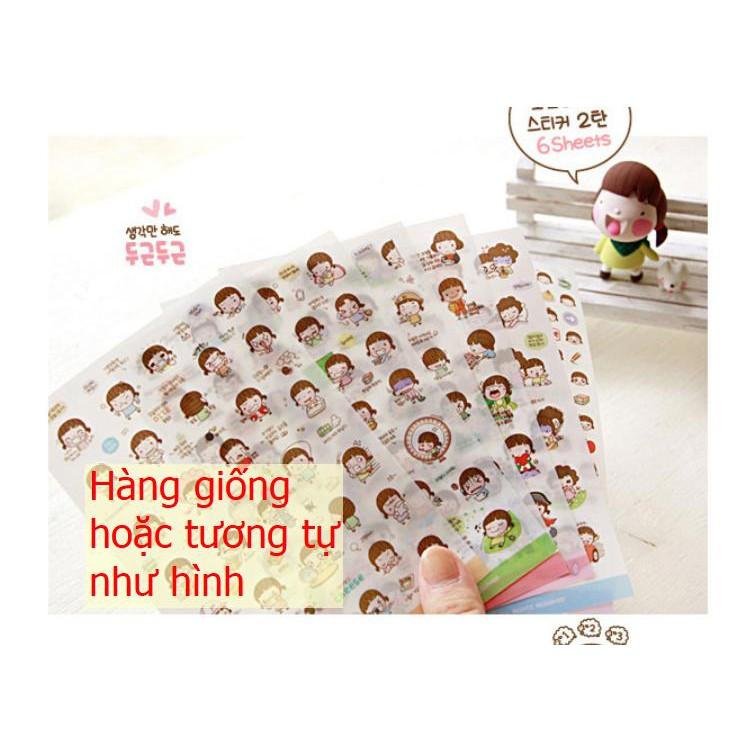 Sticker hoạt hình, giấy dán hoạt hình dễ thương có nhiều mẫu chọn lựa