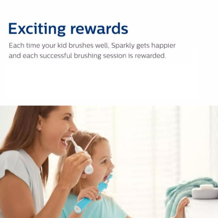 Bàn chải đánh răng điện trẻ em thương hiệu Philips HX6322/04 Sonicare For Kids - Kết nối ứng dụng thông minh - HÀNG NHẬP KHẨU