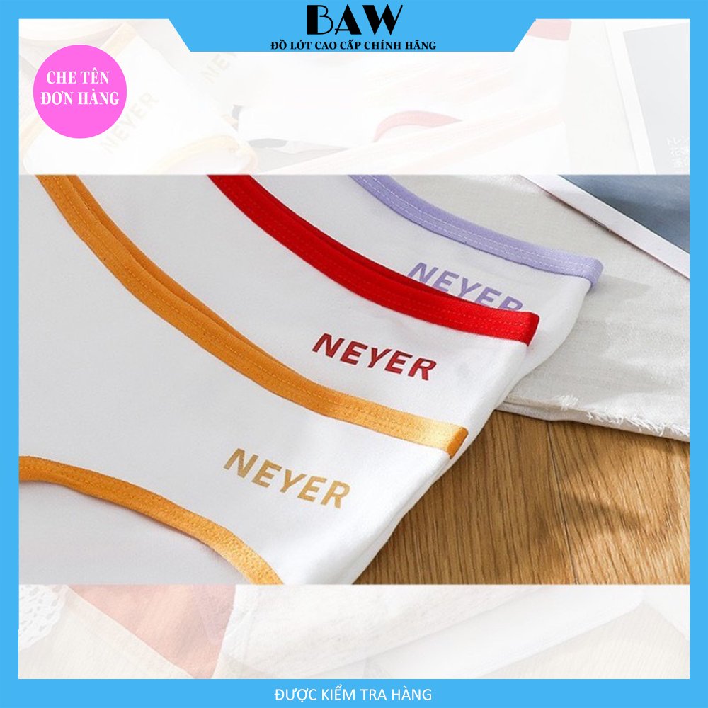 Quần Lót Nữ , Bộ 5 Quần Lót Nữ Cotton Viền Phối Màu,Quần Lót Nữ Đáy May Chống Viêm, Quần Chip Nữ thương hiệu BAW NT141