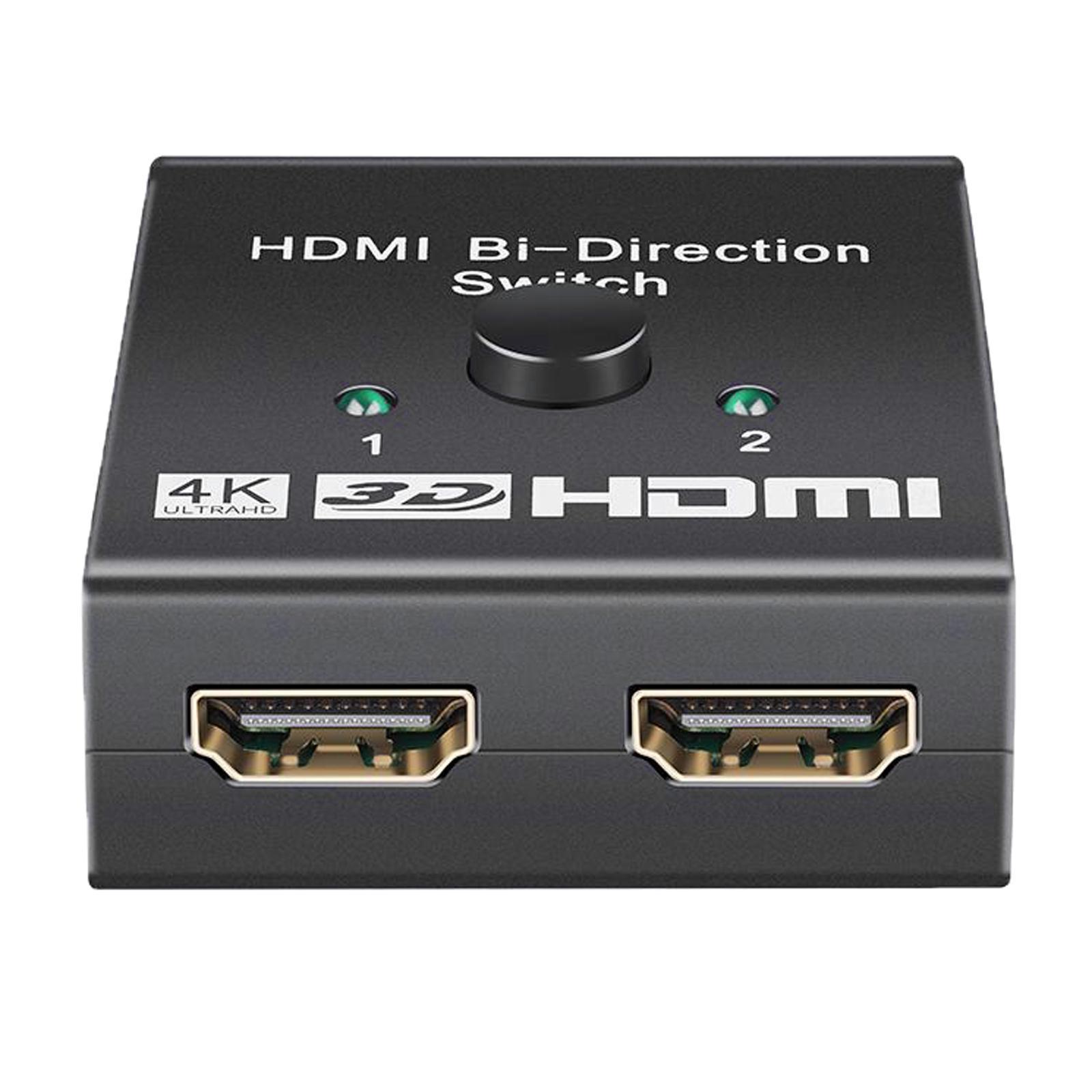 1080P  4K   Switch Switcher 2 Splitter Hub 2 Ports For HDTV