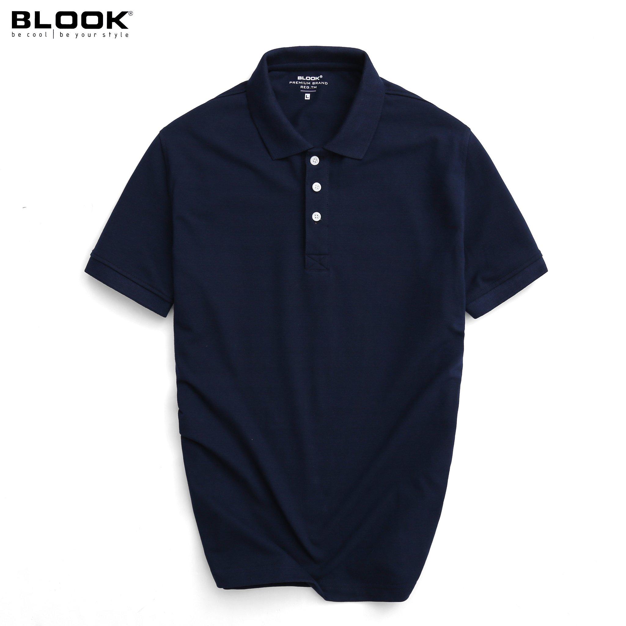 Áo Polo nam BLOOK màu mới, vải Cotton cvc chiều dày dặn, co giãn 35680