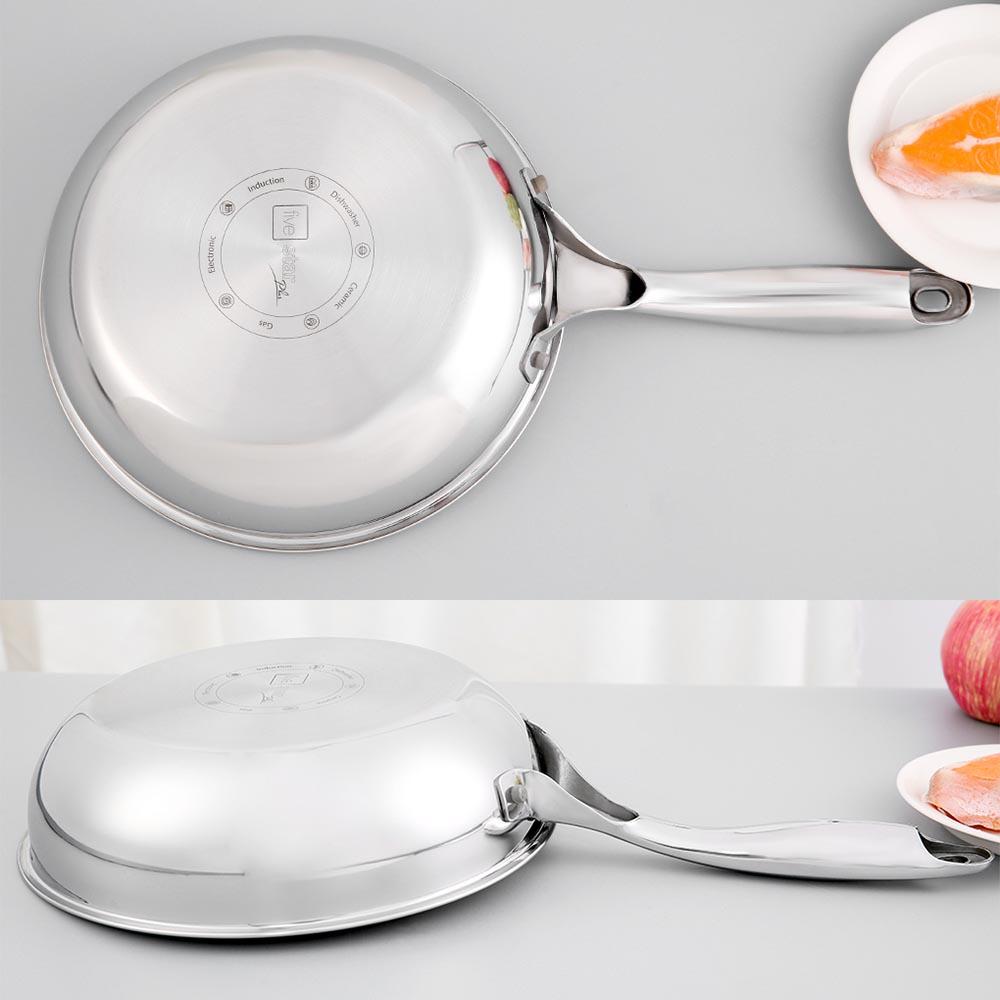 Chảo Chống Dính Sâu Lòng-Fivestar-Blackcube-26cm-Inox 304-dạng tổ ong-3 Lớp-Đáy Liền-siêu bền đẹp-chính hãng-BH 5 nam