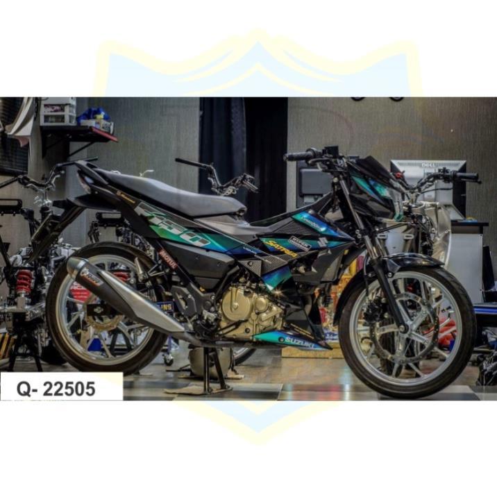 Tem rời dành cho satria fi chất liệu Crom