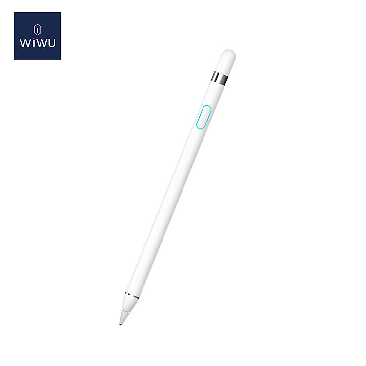 Bút cảm ứng WiWU Active Stylus thông minh dùng cho màn hình cảm ứng iPad / iPhone / Samsung Xiaomi Huawei Oppo Sony LG Đính kèm túi đựng bút (cảm ứng siêu mượt mà, dung lượng pin cao, thiết kế thời trang) - Hàng Chính Hãng