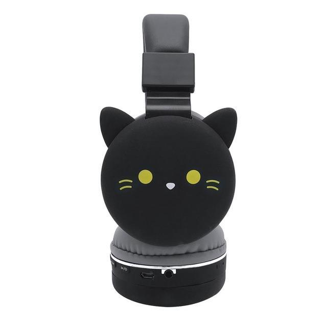 Tai Nghe Bluetooth Không Dây Hình Mèo Hồng Dễ Thương