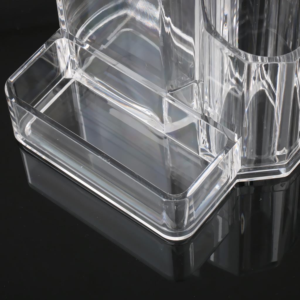 Transparent Acrylic Makeup Brush Lipstick Holder Box Jewelry Organizer Case