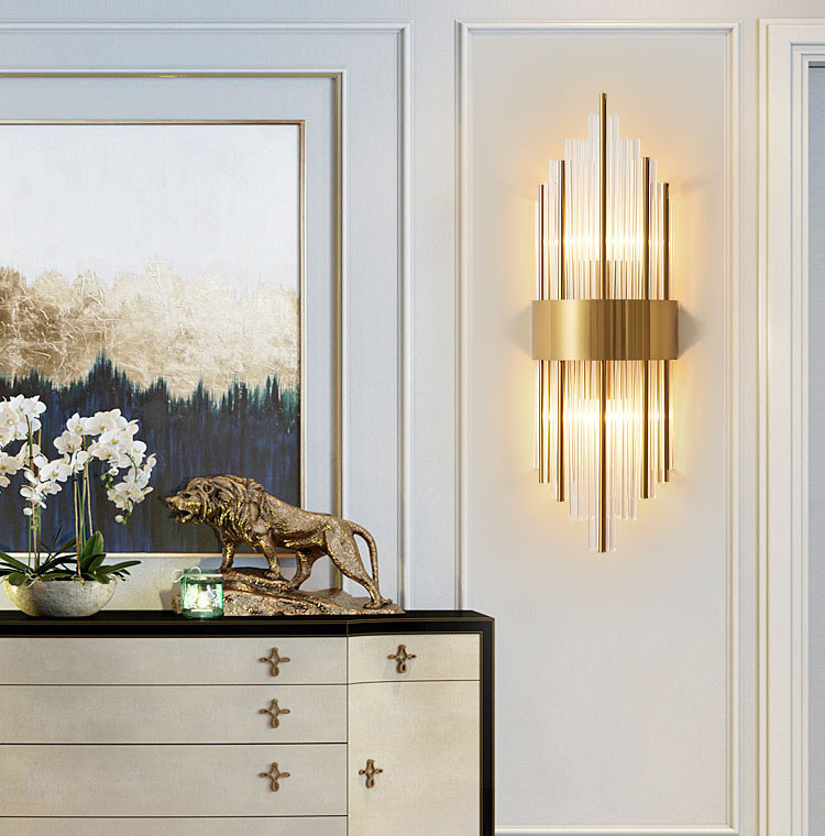 Đèn tường MENOR pha lê hiện đại trang trí nội thất cao cấp, sang trọng - kèm bóng LED chuyên dụng