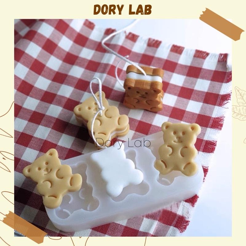 Nến Thơm Gấu Con 3 Lớp Cute Không Khói, Phụ Kiện Chụp Ảnh - Dory Lab