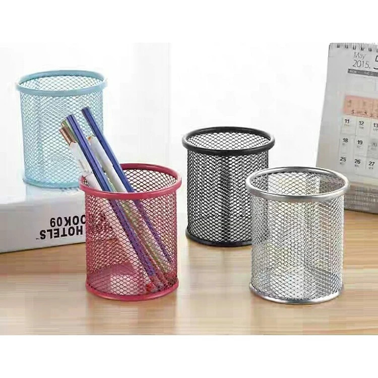 Lọ Đựng Bút Lưới Bằng Kim Loại PaKaSa (Giao Màu Ngẫu Nhiên) - Hàng chính hãng
