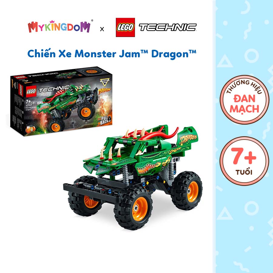 Đồ Chơi Lắp Ráp LEGO Technic Chiến Xe Monster Jam Dragon 42149 (217 chi tiết)