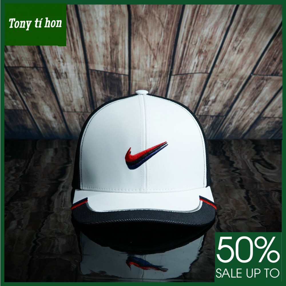 Tony tí hon - Mũ/nón kết lưỡi trai thời trang nam nữ Golf trắng phối lưới đen hàng hiệu cao cấp, đẹp - freeship