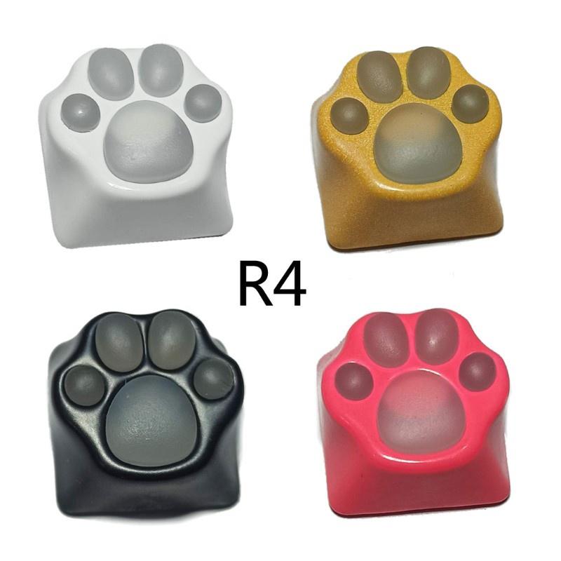 HSV Personality Customized Backlight keyCaps ABS Silicone Kitty Paw Artisan Cat Paws Pad Keyboard keyCaps for Cherry MX Switches