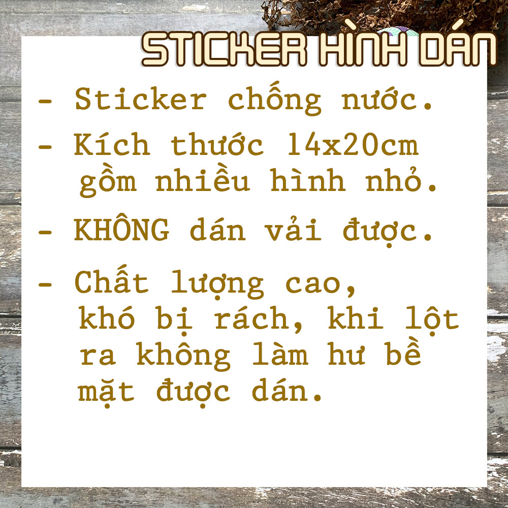 Sticker Họa Tiết Bò Sữa Kích Thước A5 Chất Lượng Cao Chống Nước