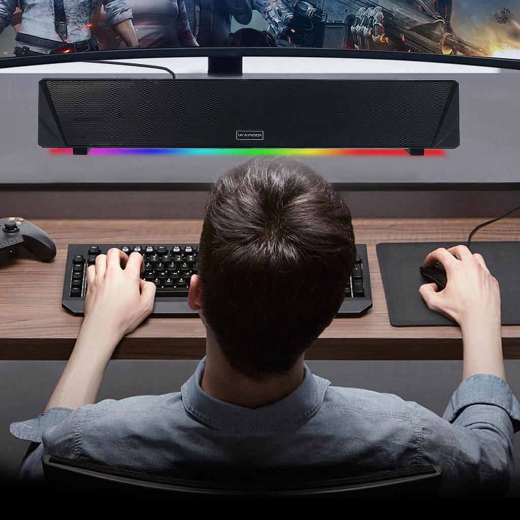 Loa Bluetooth 5.0 Wiwipenda L7 10w Có Đèn Rgb Hỗ Trợ Thẻ Nhớ Usb Tf Cho Tv / Pc / Điện Thoại Thông Minh