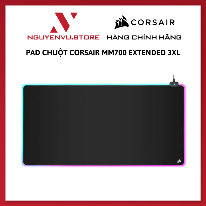 Pad chuột Corsair MM700 Extended 3XL RGB CH-9417080-WW - Hàng Chính Hãng