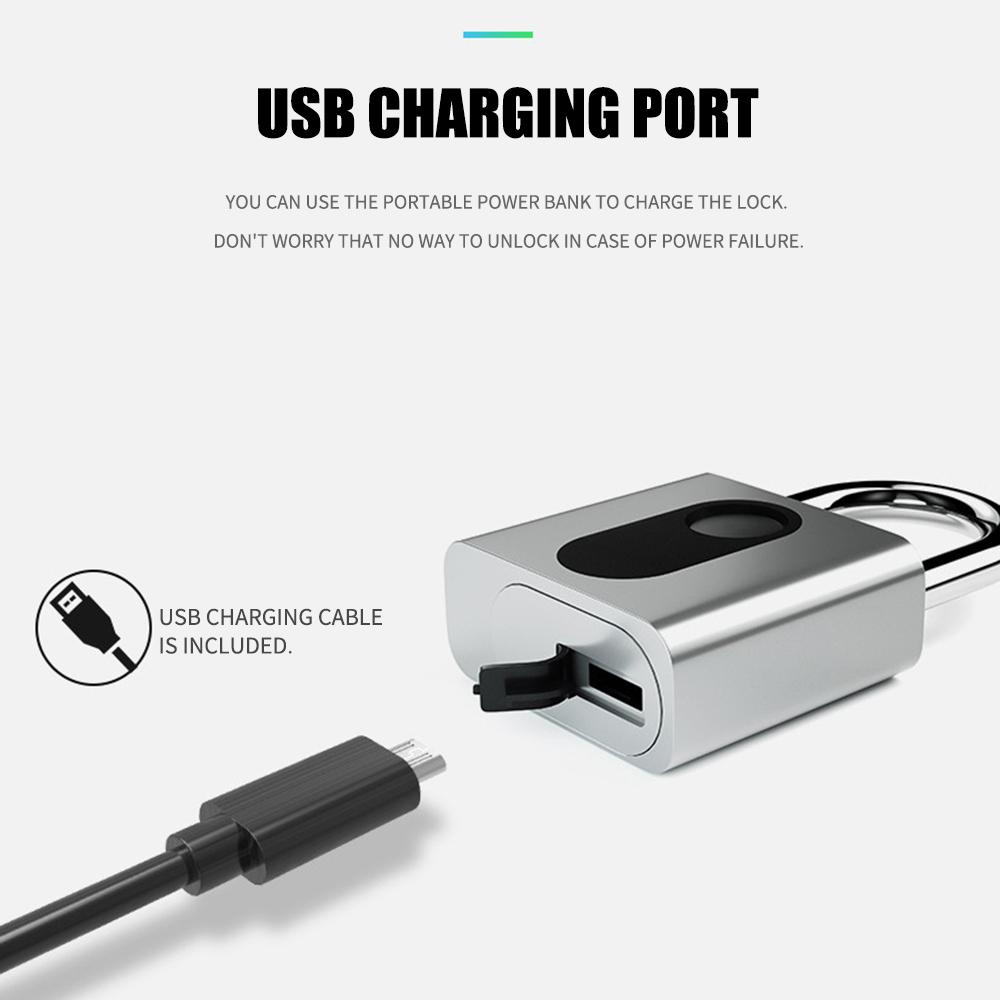 Ổ khóa vân tay thông minh GS40F Bạc