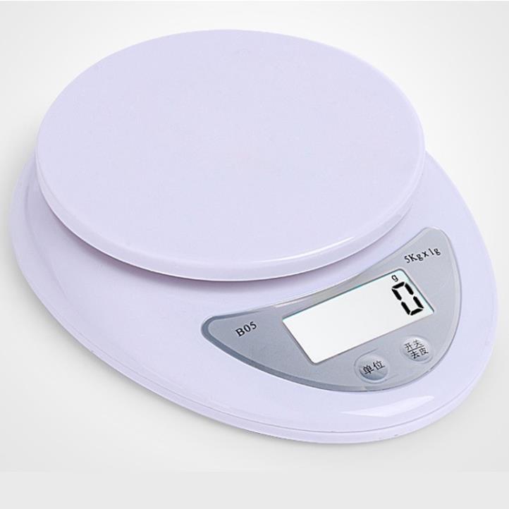 Cân Tiểu Ly Thực Phẩm, Cân Điện Tử Làm Bánh Nhà Bếp Định Lượng 1g - 3kg - 5kg Kèm 2 Viên Pin AAA
