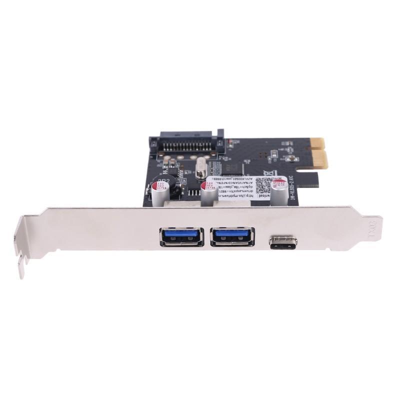 Card Mở Rộng Alli Pcie Pci Express Sang Usb 3.1 Type-C 2 Cổng Usb 3.0 Type-A