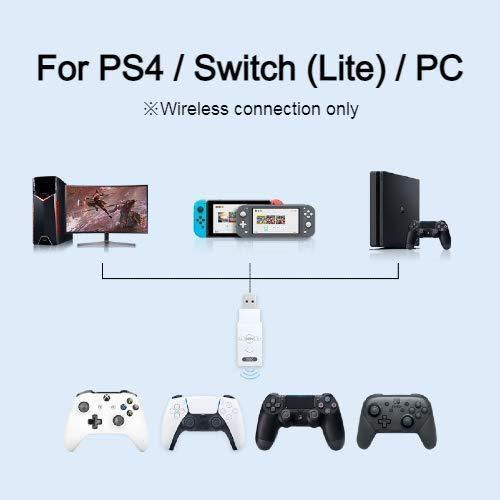 Cục phát Bluetooth DS50 chuyển đổi tay cầm PS5 chơi trên XBOX, PS4, Nintendo Switch