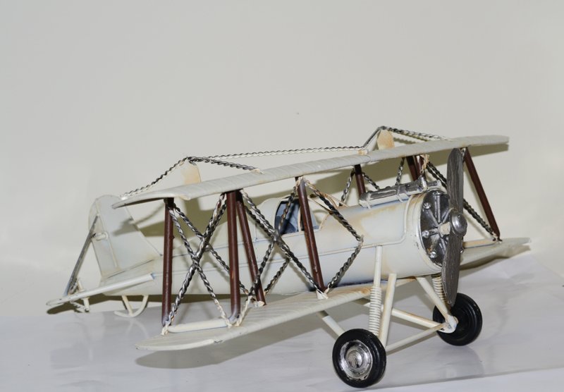 Mô hình Máy Bay Kim loại trưng bày/ Vintage Metal Airplane handmade Decoration (1904E - 7974)