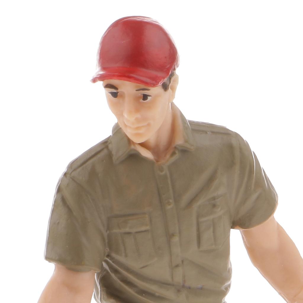 3 Pieces Simulation Farmer Model Action Figures Kids Toy Collections Gift