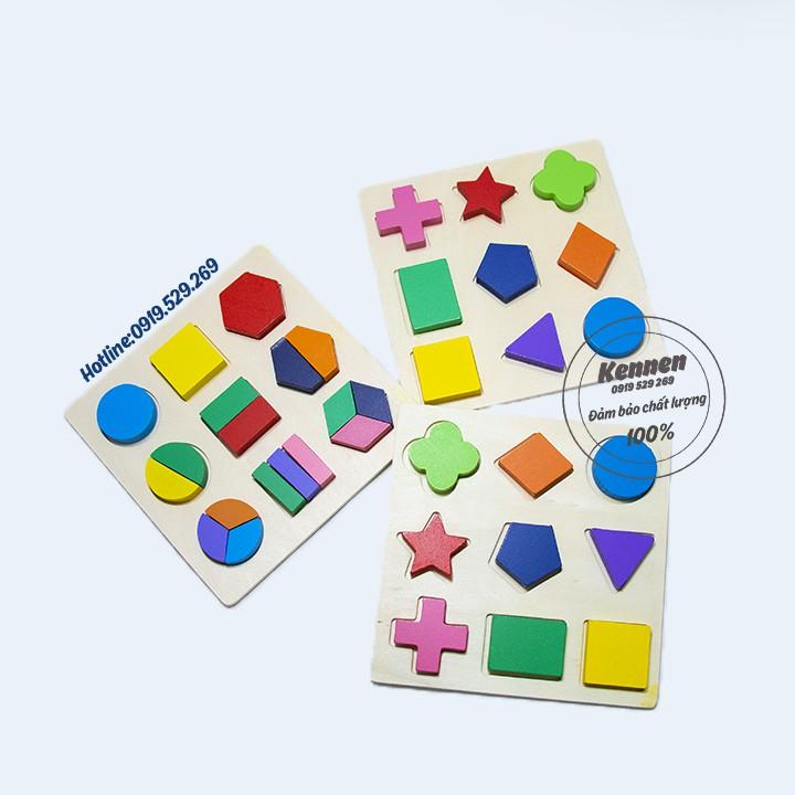 Bộ xếp khối montessori bé từ 1-3 tuổi