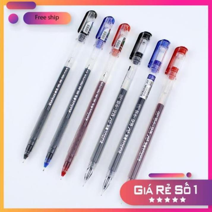 ️GIÁ TỐT️ Bút Mực Gel HY1020 - Nét 0.4mm - Mực Xanh/ Đen/ Đỏ Cho Học Sinh, Sinh Viên, Nhân Viên Văn Phòng