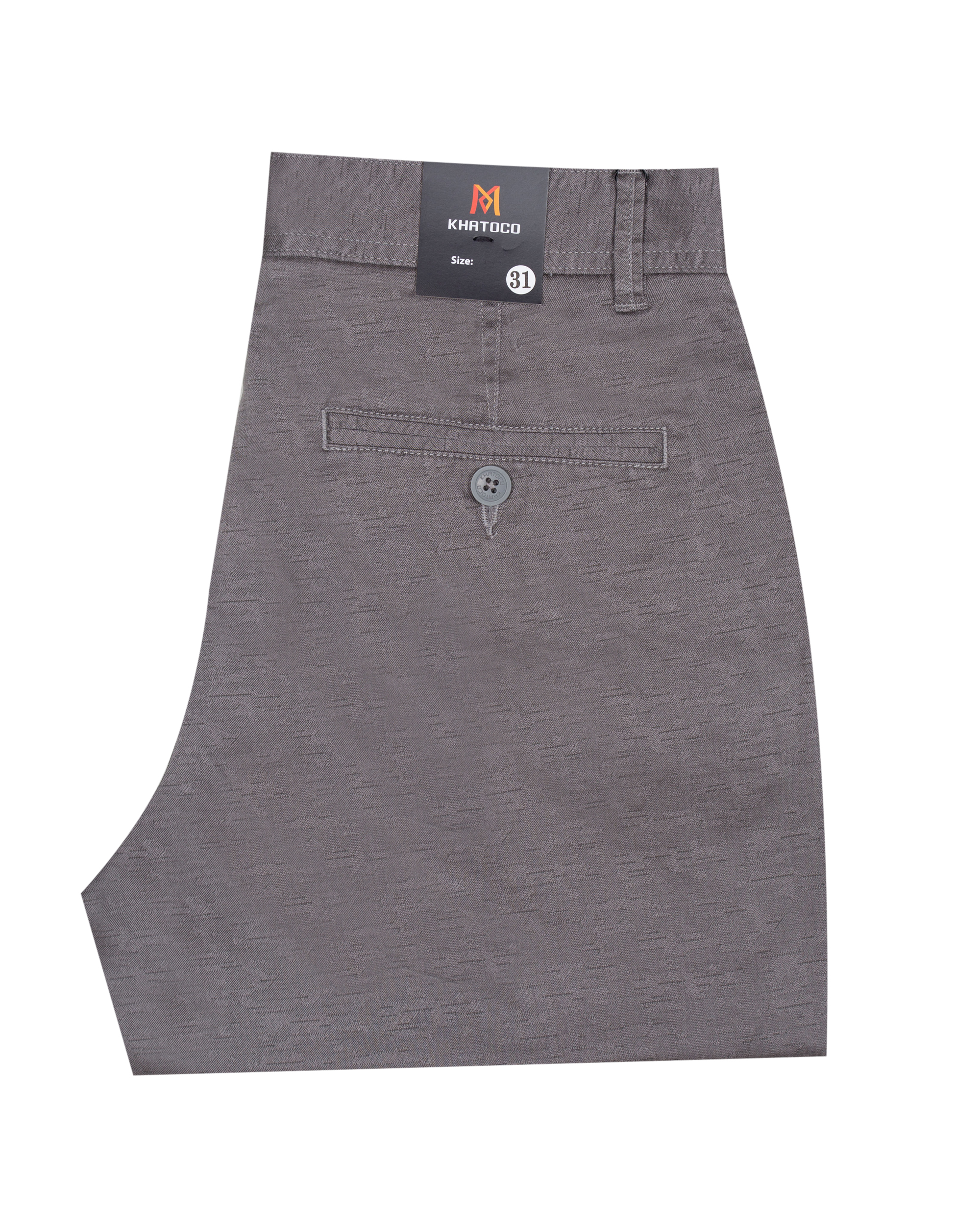 Quần short khaki nam Khatoco Q3M398R0-ININ430-2510-N