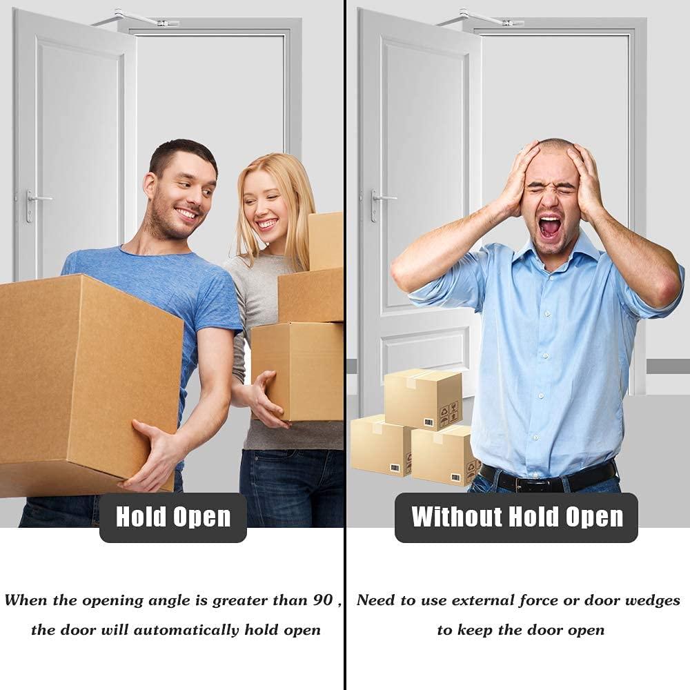 Tự động đóng cửa thủy lực với Stop,Điều chỉnh mùa xuân đóng cửa,Đóng cửa đệm cho thương mại và dân cư 25-45 kg