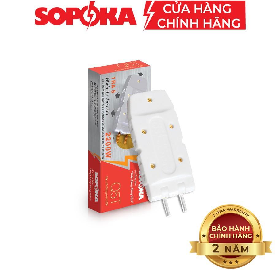 Ổ chia điện, đầu nối thông minh Q3T-Q5T chia 3 chia 5 ổ cắp nối siêu gọn, siêu tiết kiệm