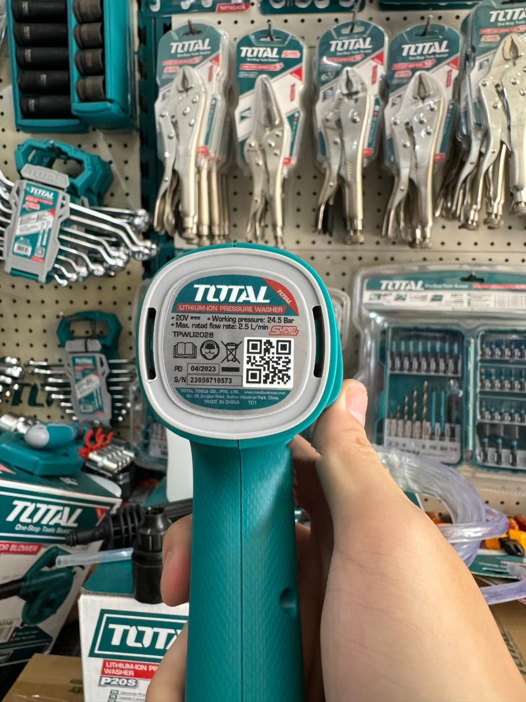 MÁY XỊT RỬA DÙNG PIN 20V TOTAL TPWLI2028 - HÀNG CHÍNH HÃNG