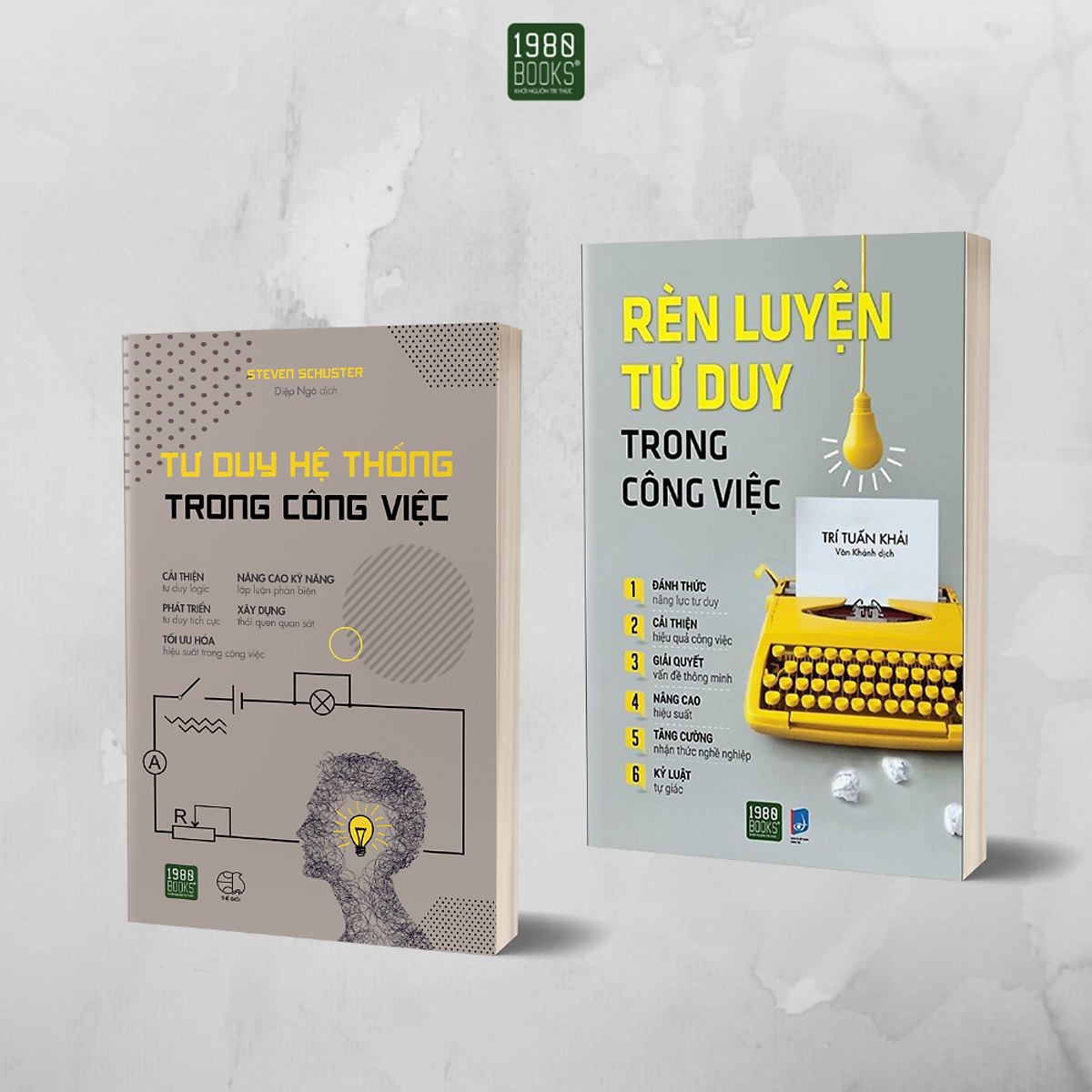 Combo 2 cuốn Tư duy hệ thống trong công việc + Rèn luyện tư duy trong công việc - Bản Quyền