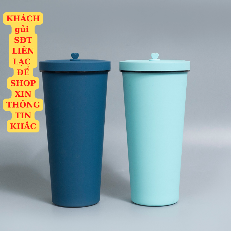 Ly giữ nhiệt 830ml bigsize Pastel KHẮC TÊN, cốc giữ nhiệt cao cấp inox 304, bình nước tặng sticker, ống hút