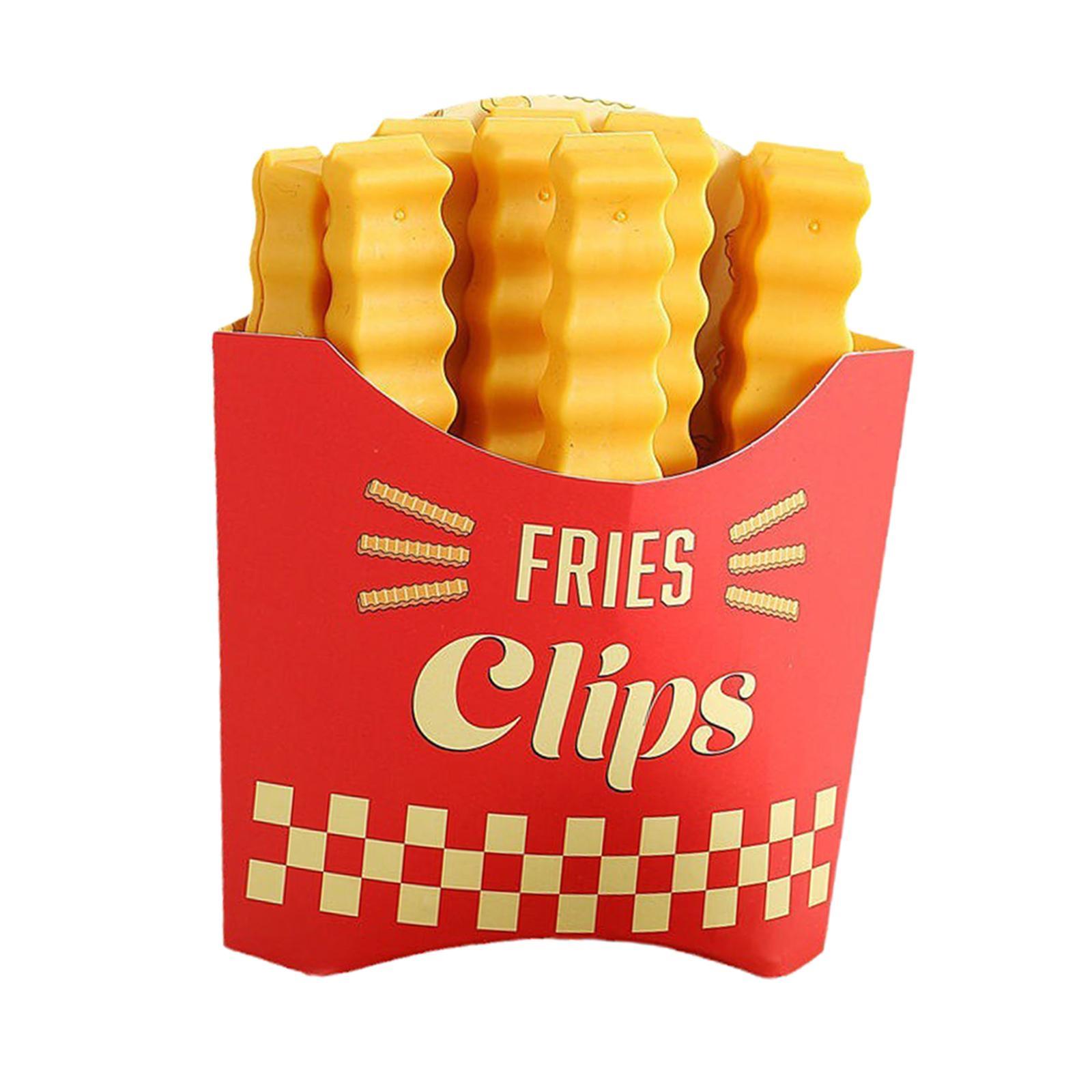 12x Food Bag Clip Fridge Cute Chip Clips for Snack Bag Kitchen Bakery