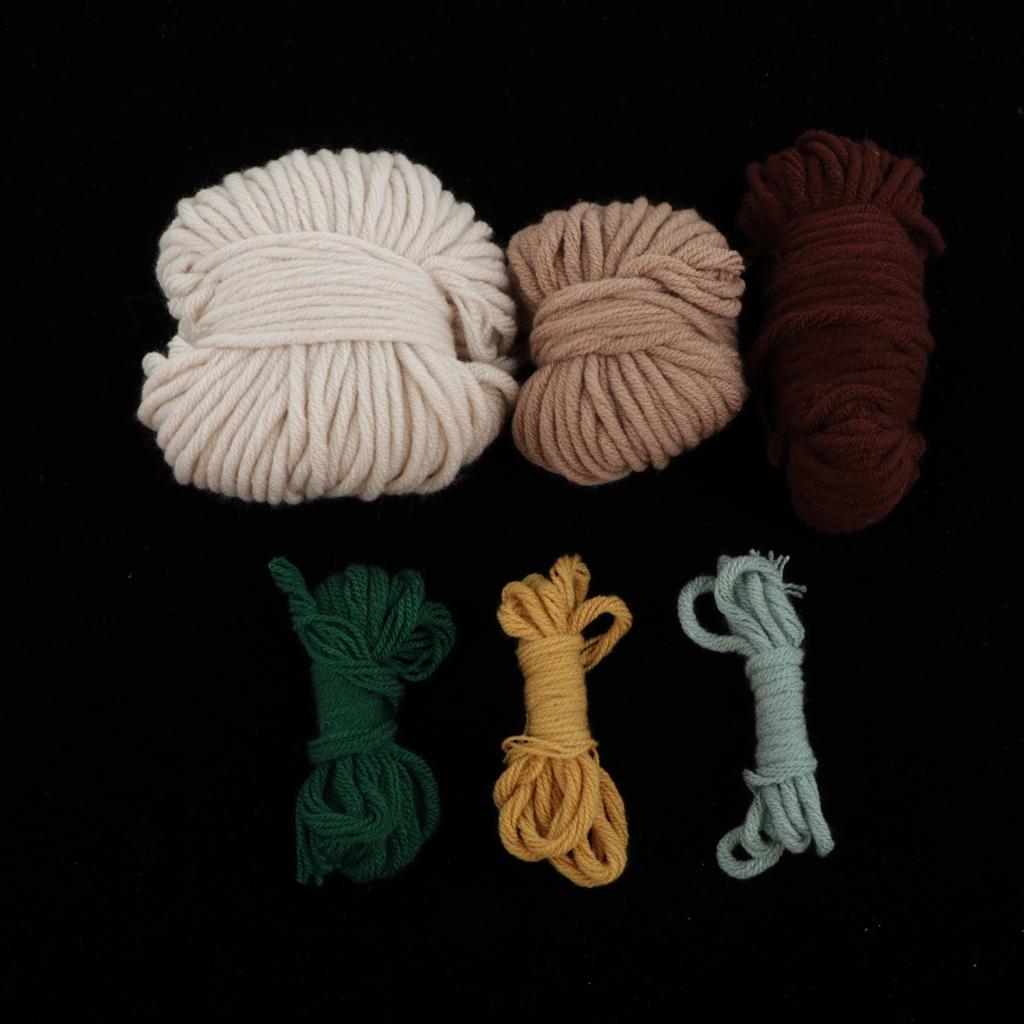 2pcs Cute Animal Owl Punch Needle Kits Hoop Soft Yarn DIY Needlework Set