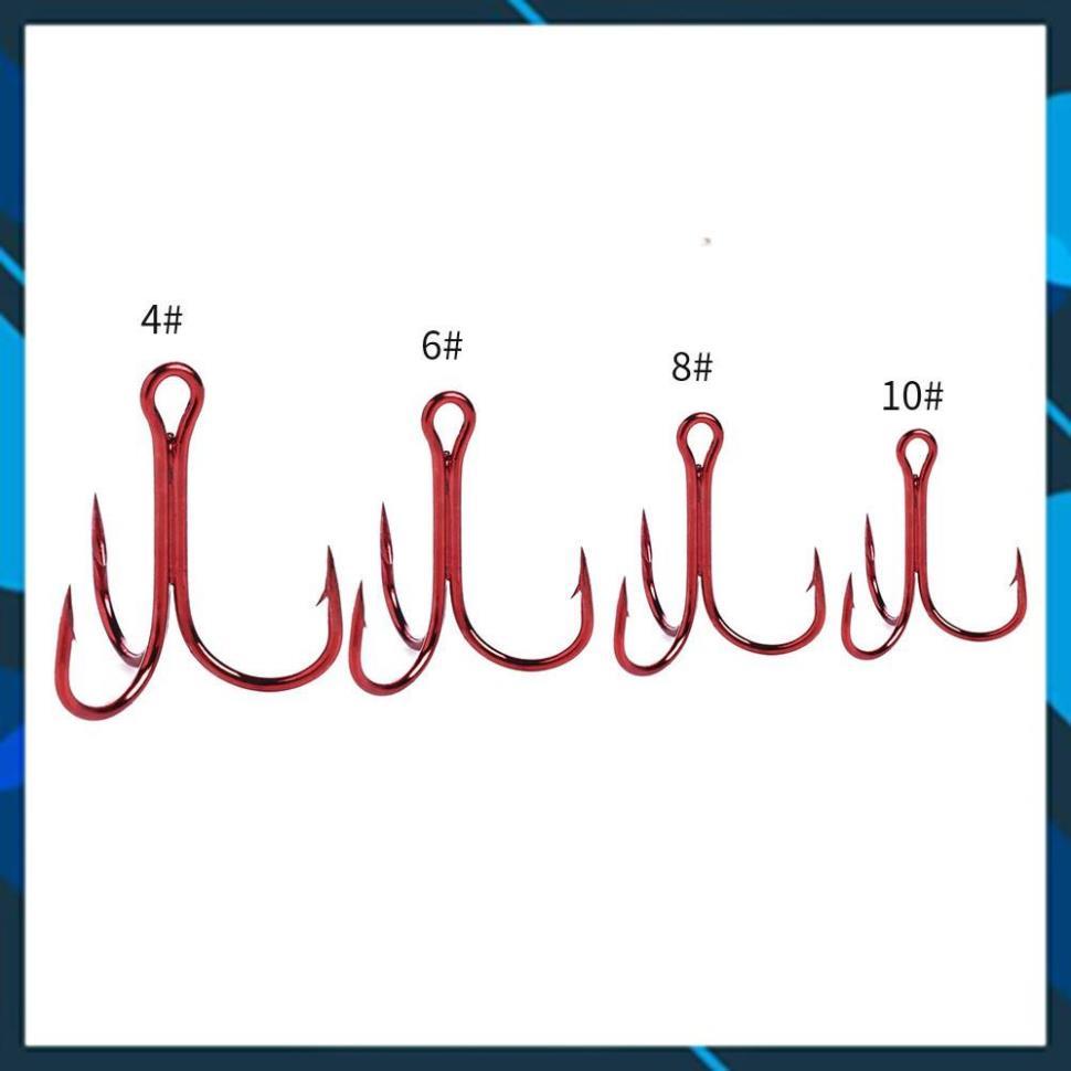 Set 20 Lưỡi câu 3 tiêu 4-6-8-10,Chuyên Đồ Câu Lure lưỡi câu cá 3 tiêu,cần câu lure