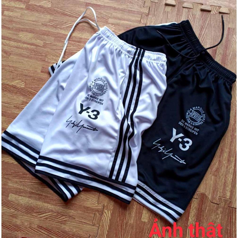 Quần Short Y3 thể thao nam nữ - Sọt Lững Kiểu Dáng Thể Thao Unisex hai Màu Đen,trắng 01x