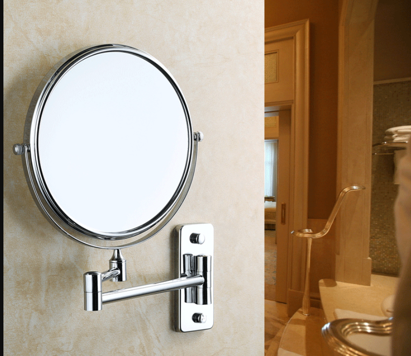 Siêu phẩm mặt gương xoay phóng đại 360 độ dùng để trang điểm, cạo râu trong phòng ngủ, phòng tắm
