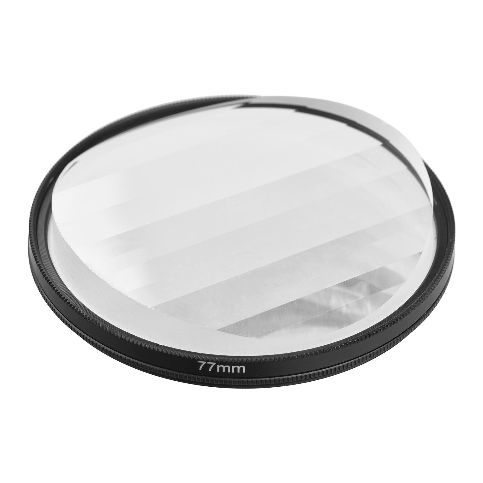 77mm Linear Glass Prism Lens Filter Professional Kaleidoscope Lens Filter Photography Accessory for DSLR Camera