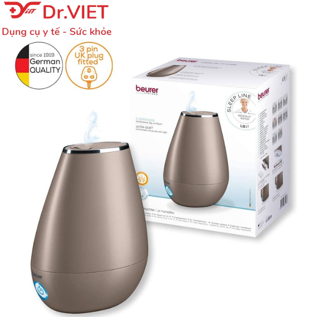 Máy phun tạo độ ẩm không khí LB37 Toffee Hàng chính hãng- có chế độ ban đêm, bình chứa 2 lít, phòng 20m vuông. Công nghệ phun siêu âm, cô