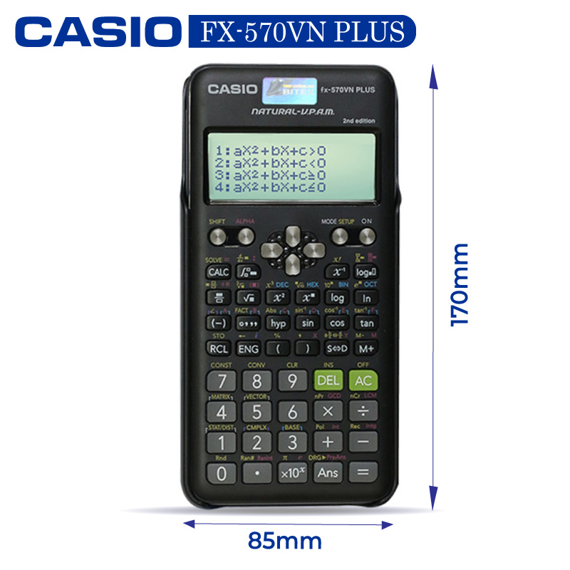 Máy tính Casio FX-570VN PLUS, Bảo hành 7 năm - Hàng chính hãng Bitex