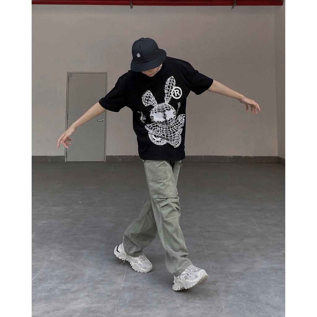 Áo thun Unisex Bad Rabbit THE GRID 100% Cotton Local Brand Chính Hãng