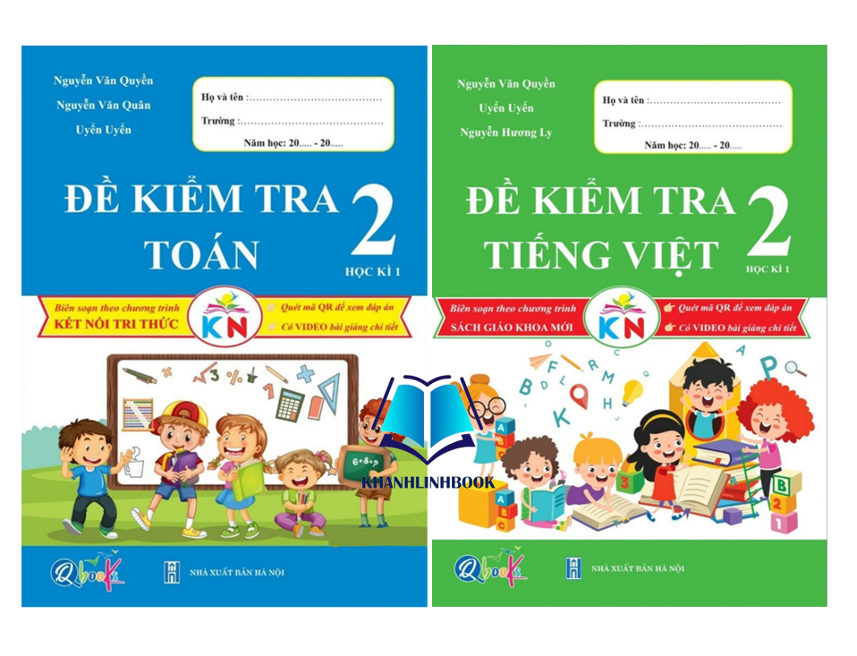 Sách - Combo Đề kiểm tra Toán + Tiếng Việt 2 - Học Kì 1 (Kết Nối)