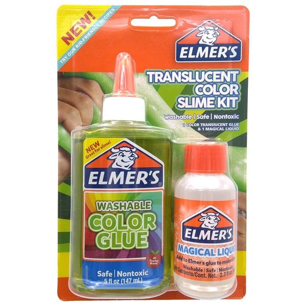 Bộ Dụng Cụ Làm Slime Elmer's Translucent Color Slime Kit 2097926 - Màu Xanh Lá