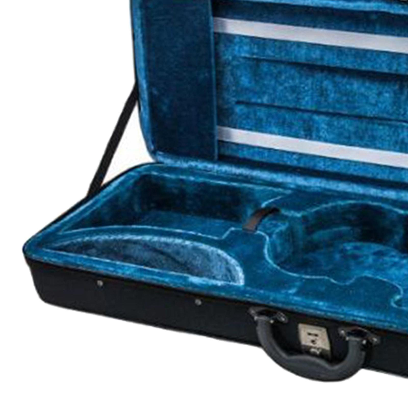 Violin Storage Hard Box, Oblong Violin Carrying Bag with Handle for Travel