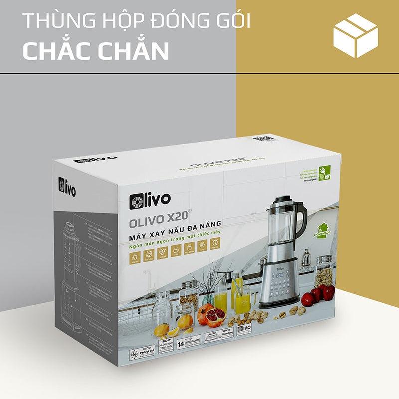 Máy Làm Sữa Hạt Máy Xay Nấu Đa Năng OLIVO X20 CHÍNH HÃNG Công suất 1800W - Thương Hiệu Mỹ, Hàng chính hãng