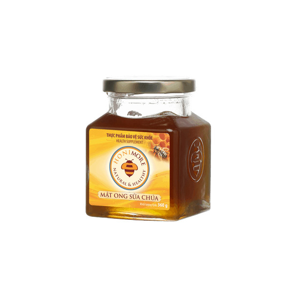 Mật ong rừng sữa chúa Honimore hũ 360g - giúp đẹp da