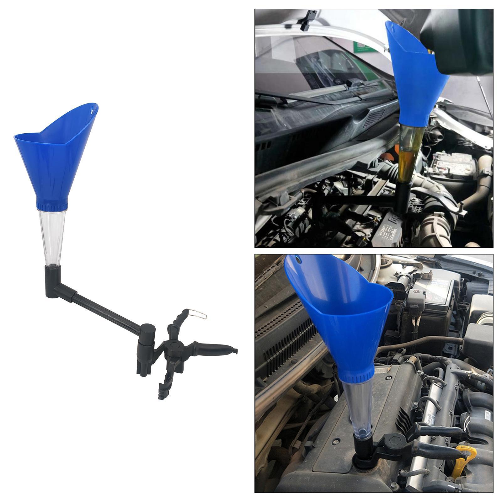 Universal Automotive Car Engine Oil Funnel Adapters Hands Free